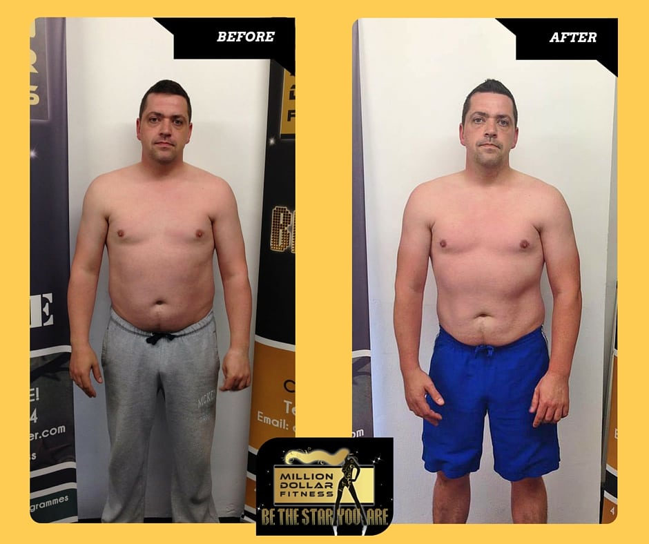 Million Dollar Fitness Before and After Weight Loss L'Derry