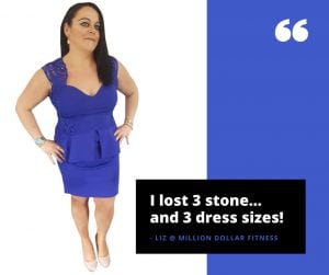 Liz lost 3 dress sizes with Dee McCahill at Million Dollar Fitness in LDerry