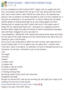 Million Dollar Fitness LDerry weight loss testimonial-7lb 11 inches