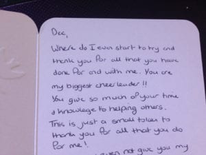 Million Dollar Fitness LDerry weight loss testimonial-biggest cheerleader