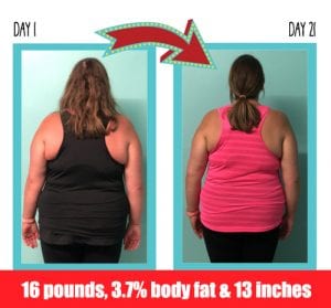 Deirdre lost 16 pounds in 21 days at Million Dollar Fitness Keto